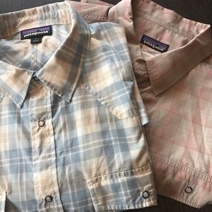 Two Patagonia Shirts - Size Large